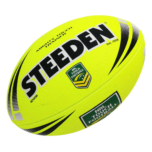 Steeden Mighty Touch Rugby Ball – Yellow